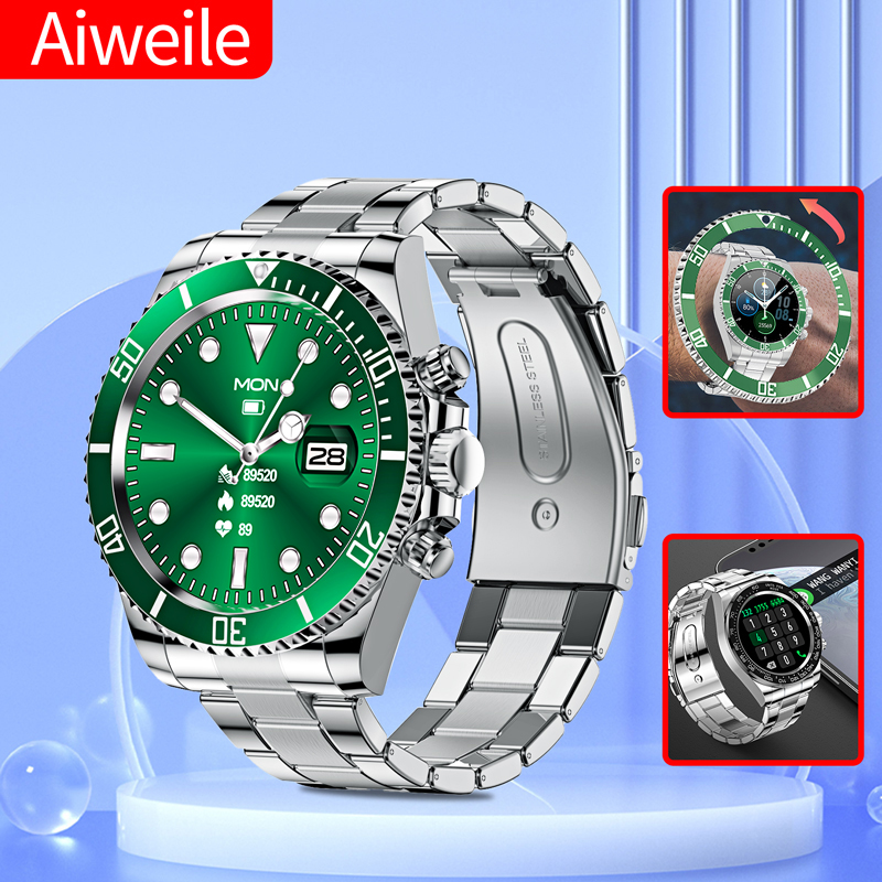 Japanese Lifestyle Gifts - Aiweile-reloj inteligente AW12 para hombre, cronógrafo