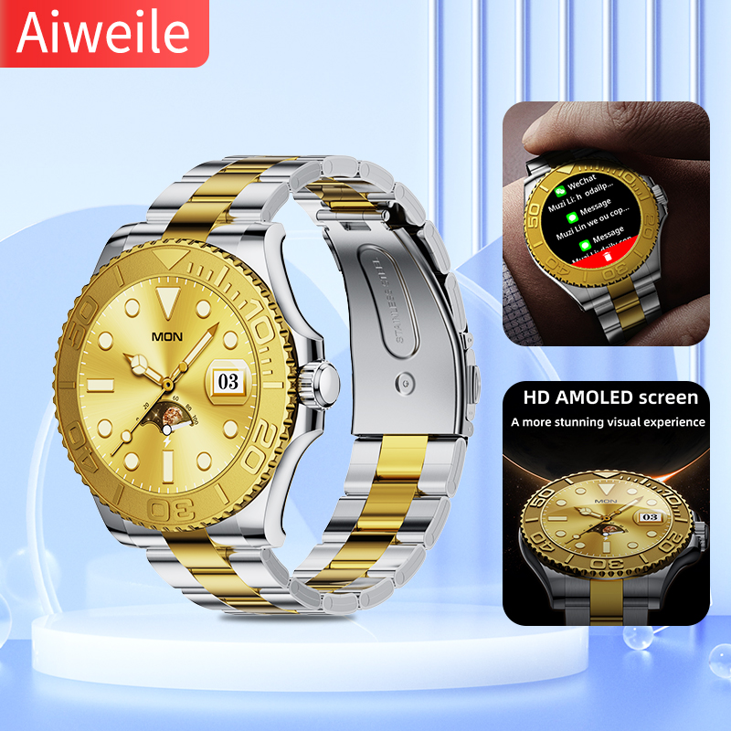 Japanese Lifestyle Gifts - Aiweile-reloj inteligente AW46 para hombre, nuevo