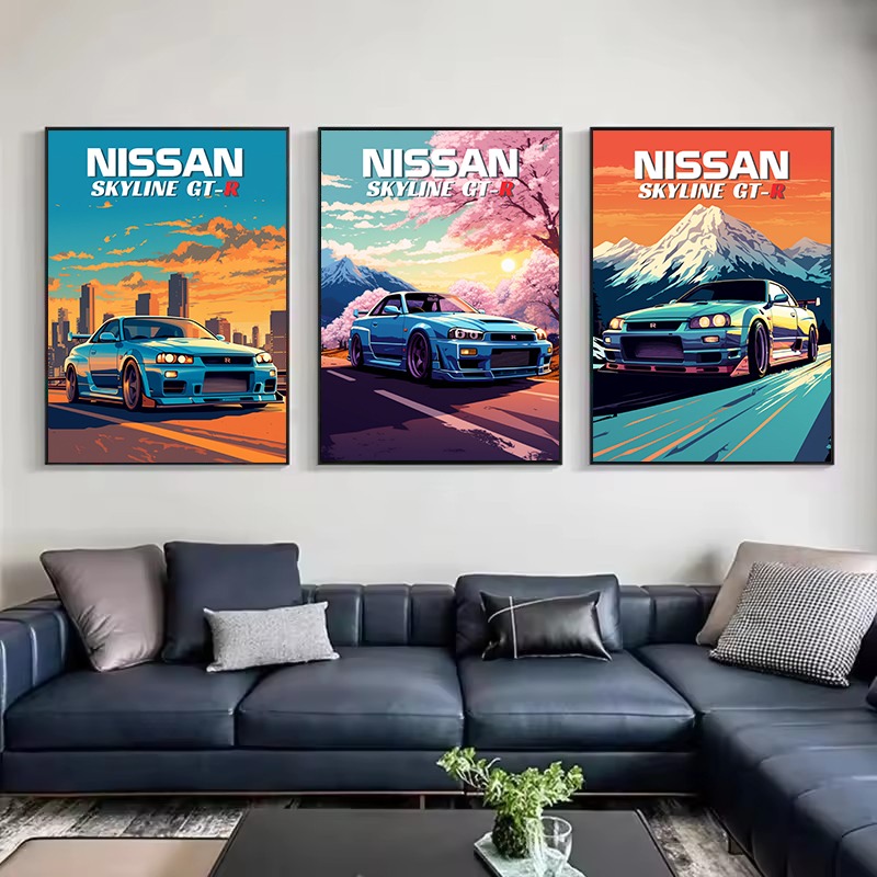 Póster Retro de coche deportiv - Japanese Lifestyle Gifts reseña y precio