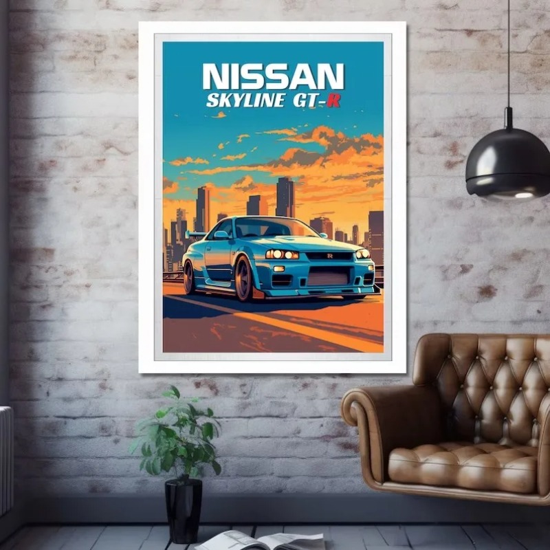 Póster Retro de coche deportiv - Japanese Lifestyle Gifts reseña y precio