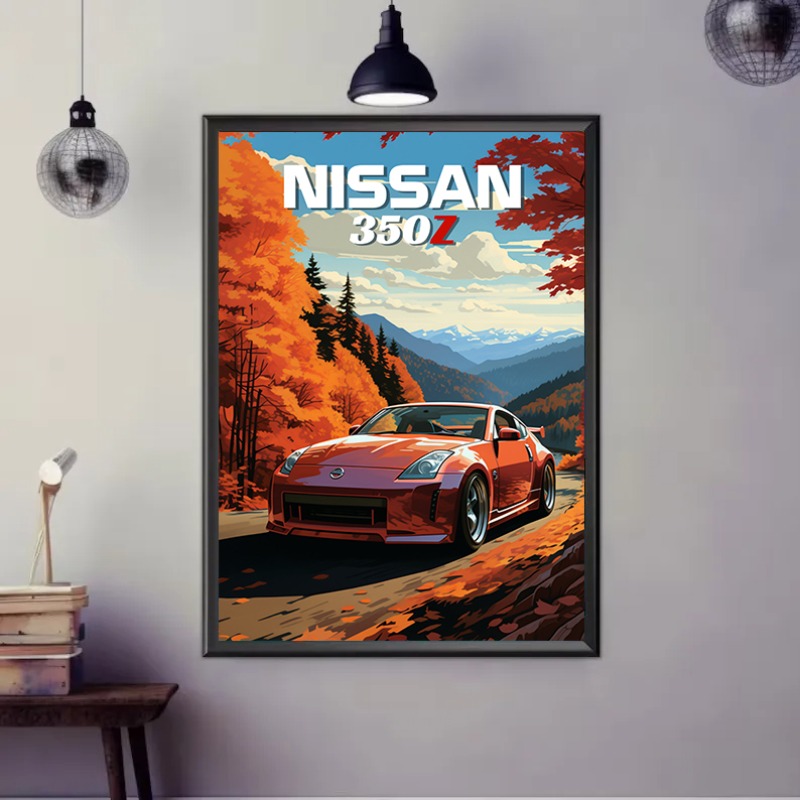 Póster Retro de coche deportiv - Japanese Lifestyle Gifts reseña y precio